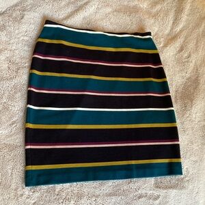 Ann Taylor Striped Pencil Skirt